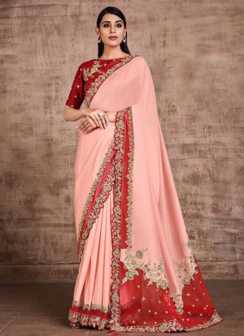 Reina Mahotsav New Designer Exclusive Heavy Party Wear Georgette Saree Collection